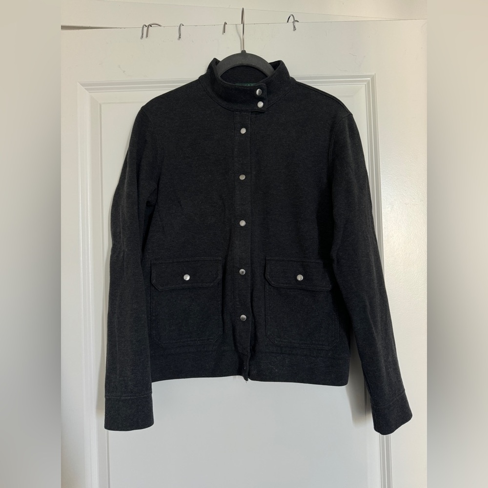 Lauren Ralph Lauren Snap Button Jacket Sweater Size S
